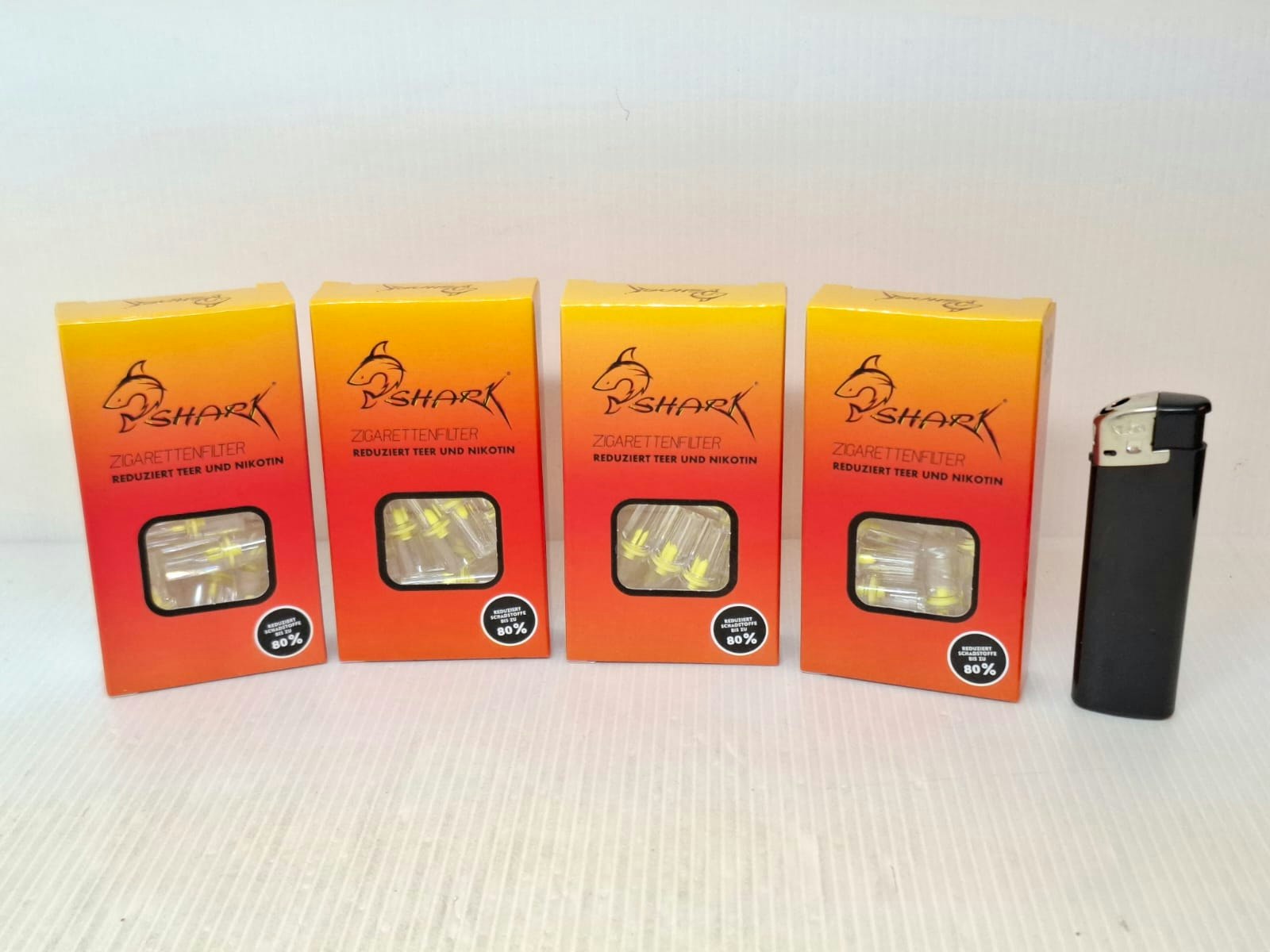 4 paket: SHARK Filter munstycke (cigarett)