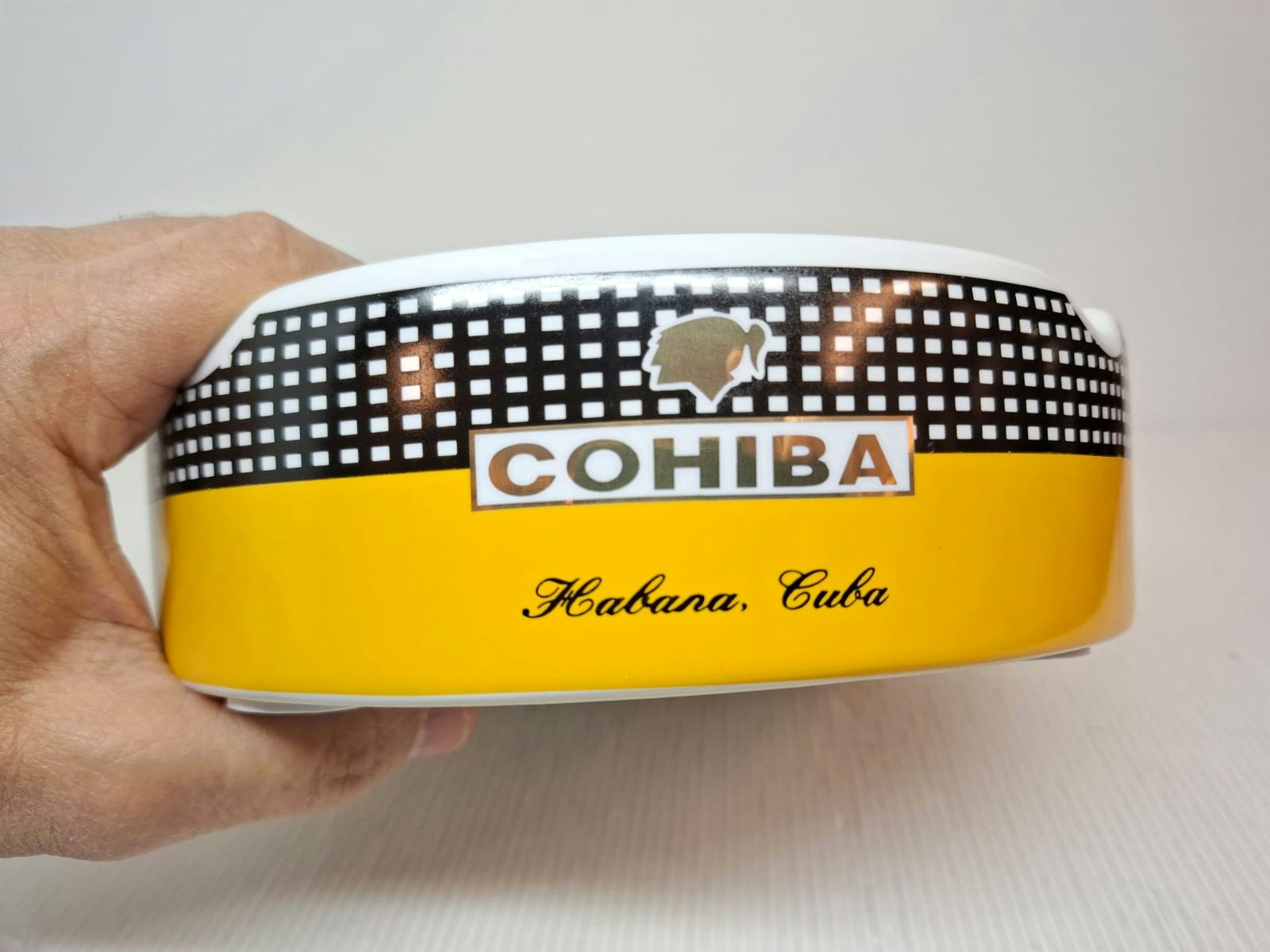 Cigarraskkopp / Askfat COHIBA + Tub COHIBA Aluminium