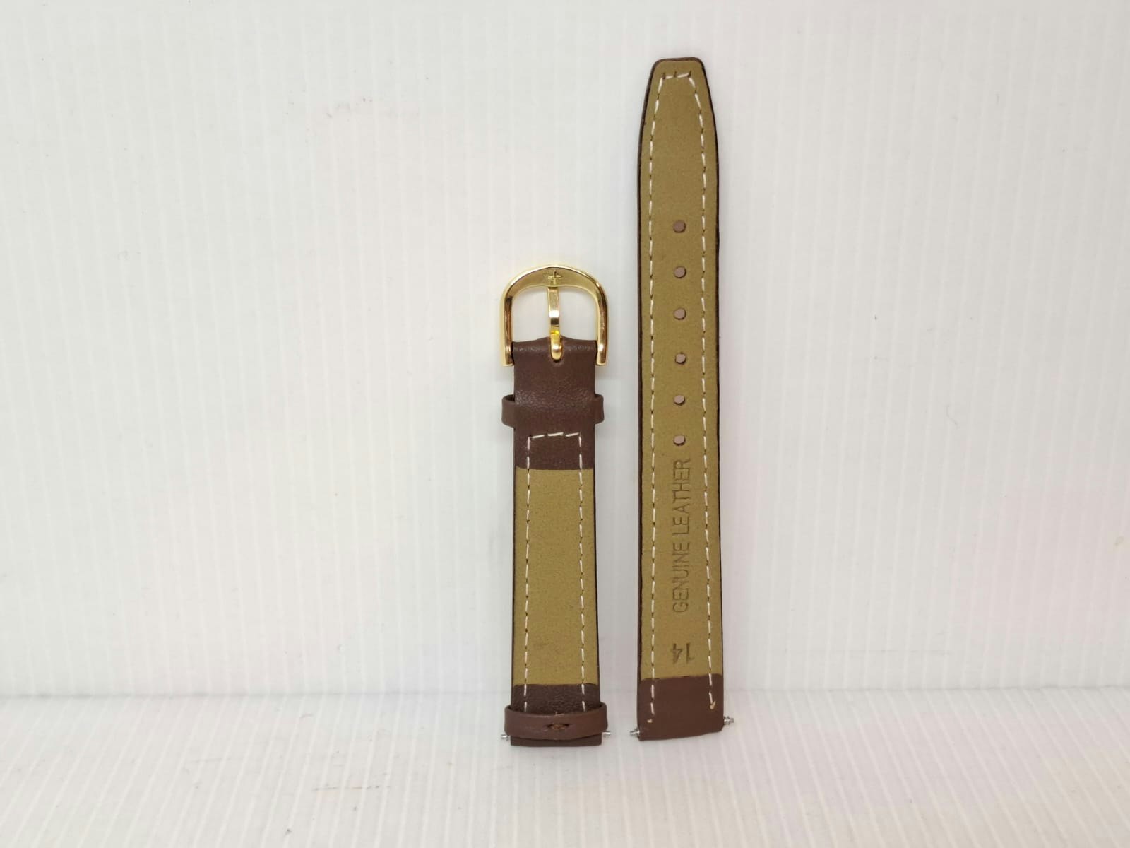 Armband BRUN/SVART KALVSKINN (14 mm)