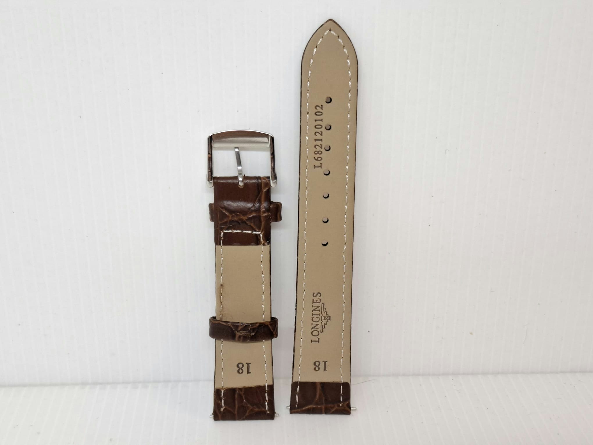 Armband LONGINES KALVSKINN "KROKODIL" (18 mm)