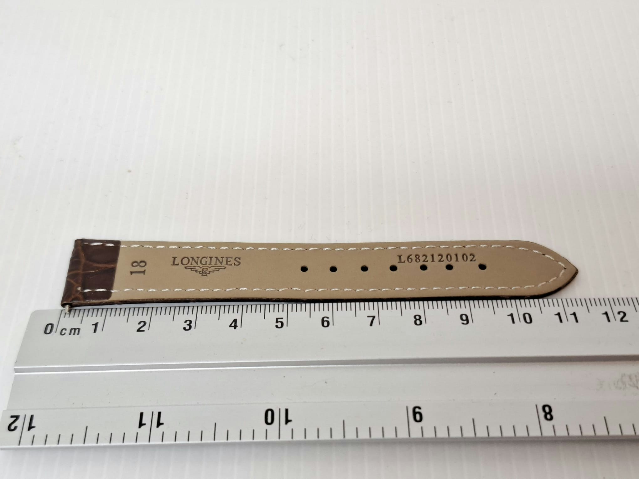 Armband LONGINES KALVSKINN "KROKODIL" (18 mm)