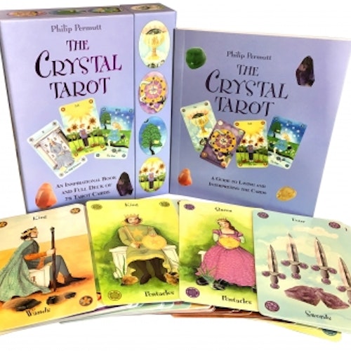 The Crystal Tarot : An Inspirational Book and Full Deck of 78 Tarot Cards by Philip Permutt