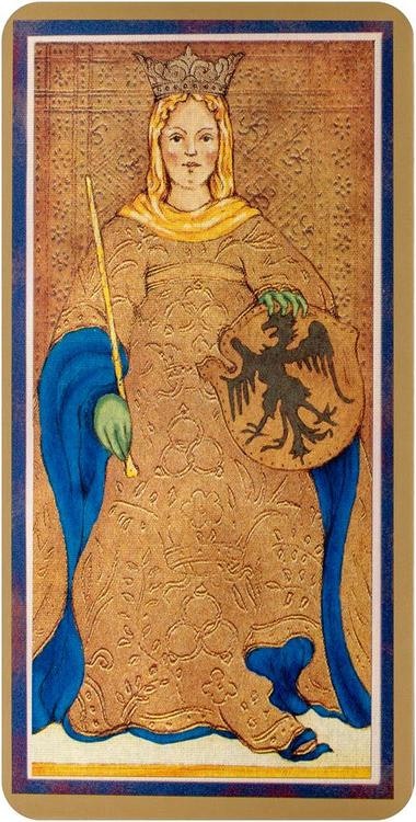 Gyllene tarot: Visconti-Sforzakortleken av Mary Packard