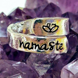 Namaste one size stål ring