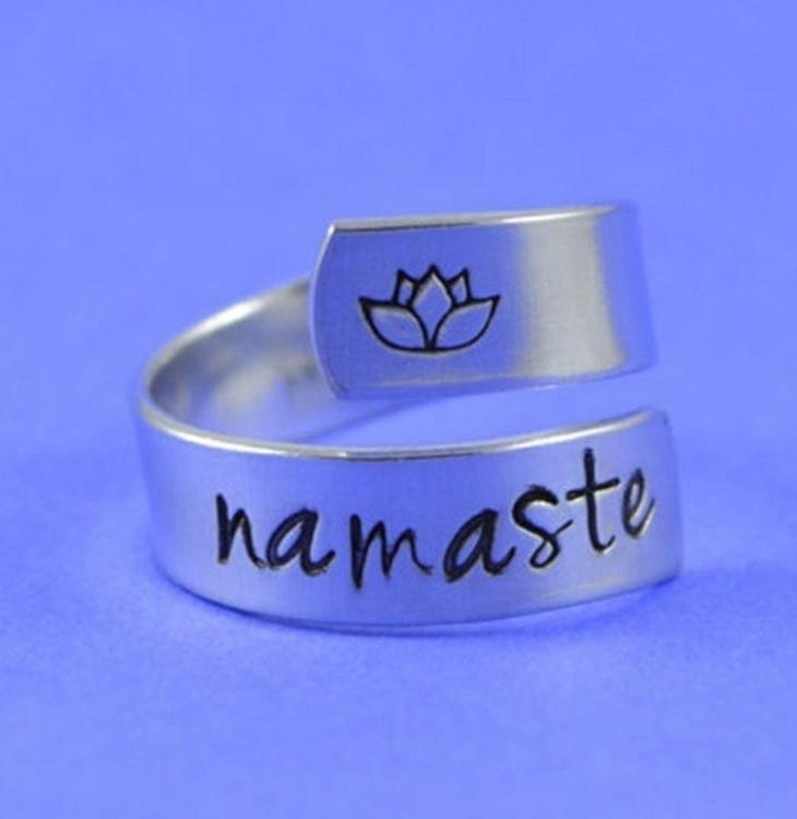 Namaste one size stål ring