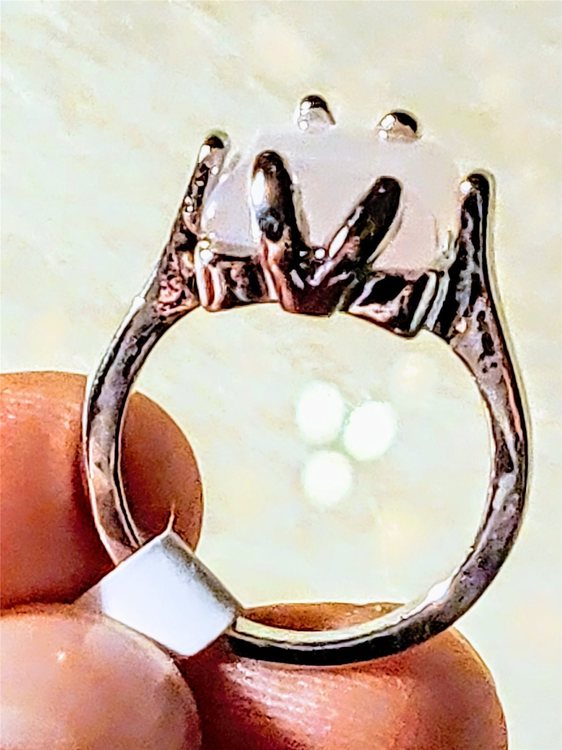 Rosenkvarts Silverpläterad Ring