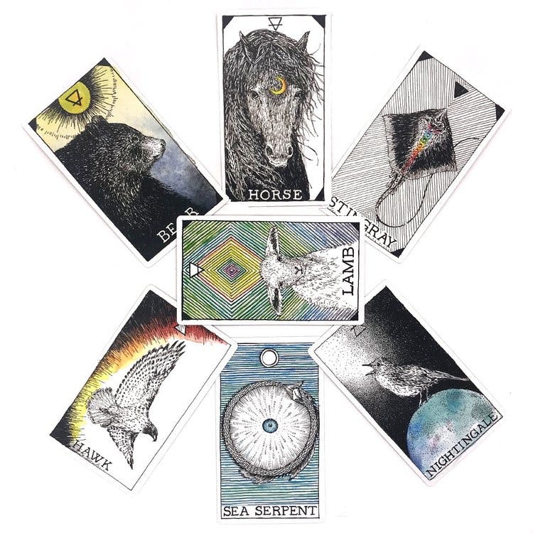 The Wild Unknown Animal Spirit Deck and Guidebook (Official Keepsake Box Set)  by Kim Krans