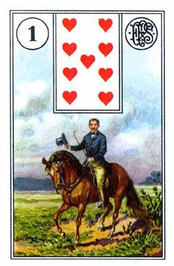 Mlle Lenormand 194115 Fortune Telling Cards by Piatnik Mlle