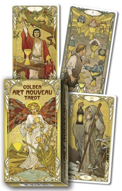 Golden Art Nouveau Tarot Illustrated by Giulia Massaglia