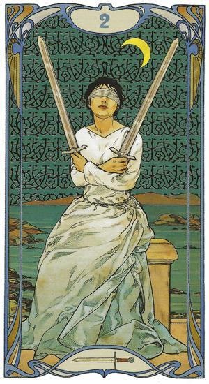 Golden Art Nouveau Tarot Illustrated by Giulia Massaglia