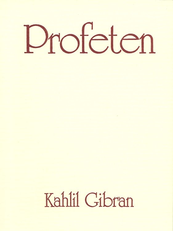 Profeten av Kahlil Gibran - på Svenska