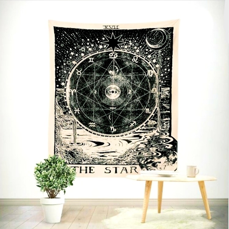The Star tarot bordsduk väggdekoration