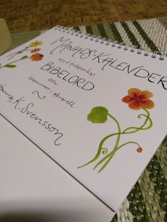 Bordskalender med bibelord
