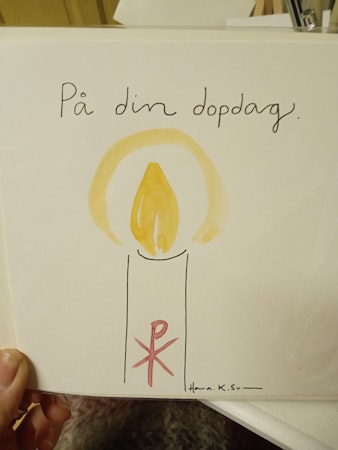 Dop-kort med kuvert