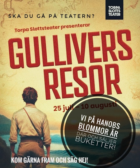 Beställa bukett inför Torpa slottsteater?