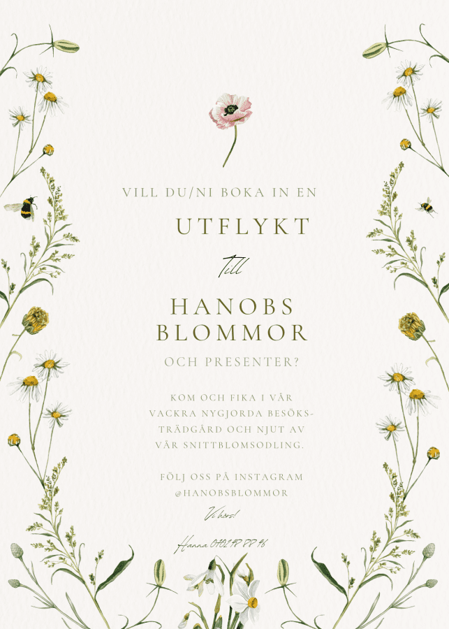 Hanobs blommor och presenter