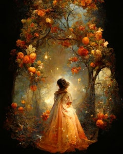 Høst fe Fairy of autumn ©Marine and the fae