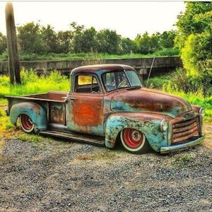 Gammel rusten pickup
