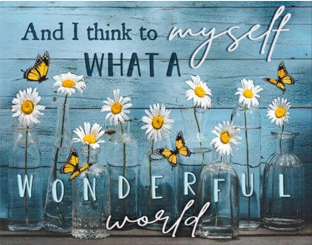 And I think to myself..