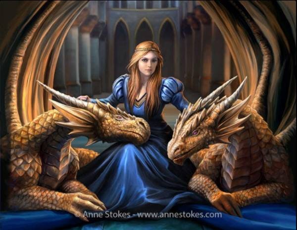 Lisensiert bilde Anne Stokes Fierce loyality