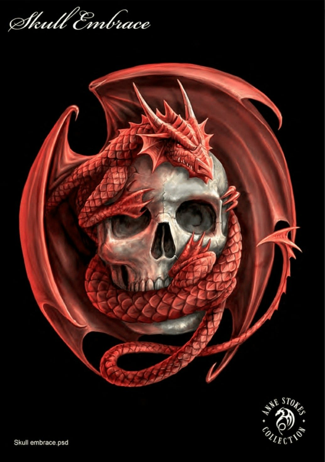 Lisensiert bilde Anne Stokes Skull Embrace