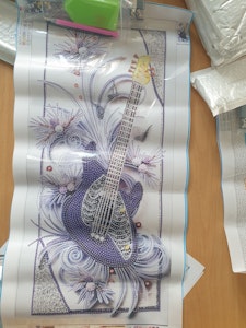 Gitar delvis perlet