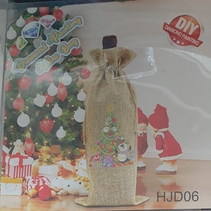 Vinpose juletre og pingvin