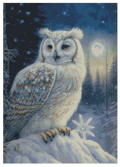 Magic night snowowl  ©Morgana.fantasy.ai