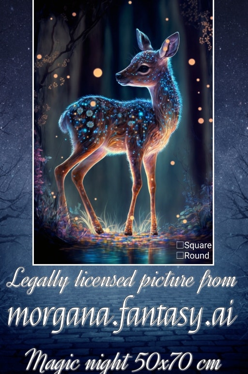 Rådyr Magic night deer  ©Morgana.fantasy.ai