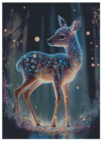 Rådyr Magic night deer  ©Morgana.fantasy.ai