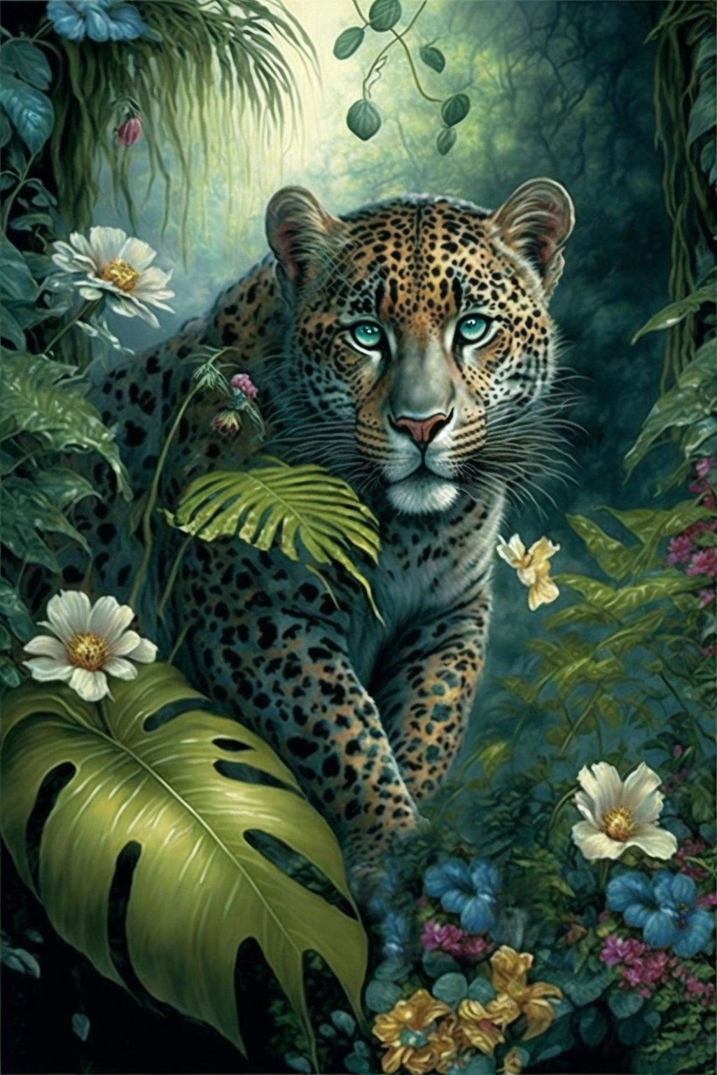 Leopard In the savanna  ©Morgana.fantasy.ai