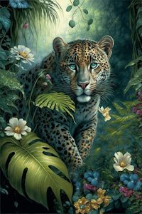Leopard In the savanna  ©Morgana.fantasy.ai