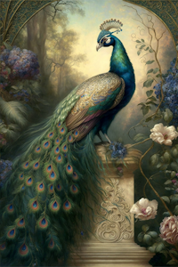 Påfugl Peacock  ©Morgana.fantasy.ai