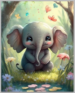 Liten Elefant  ©Morgana.fantasy.ai