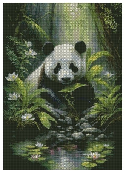 Panda i jungelen  ©Morgana.fantasy.ai