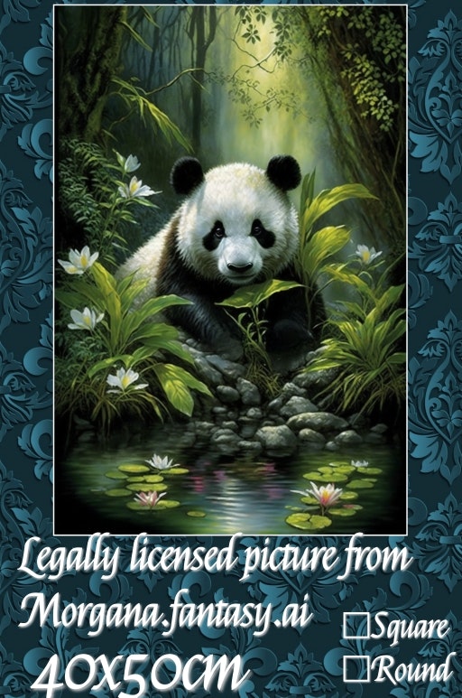 Panda i jungelen  ©Morgana.fantasy.ai
