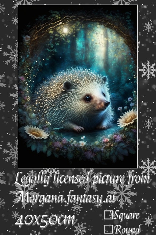 Pinnsvin med noen AB farger  ©Morgana.fantasy.ai