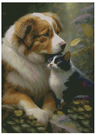 Som hund og katt  ©Morgana.fantasy.ai