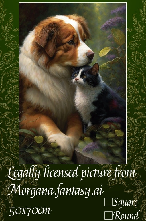 Som hund og katt  ©Morgana.fantasy.ai