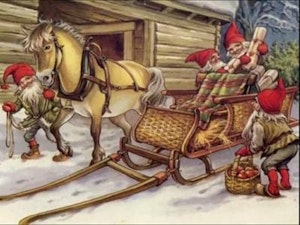 Nisse på sledetur