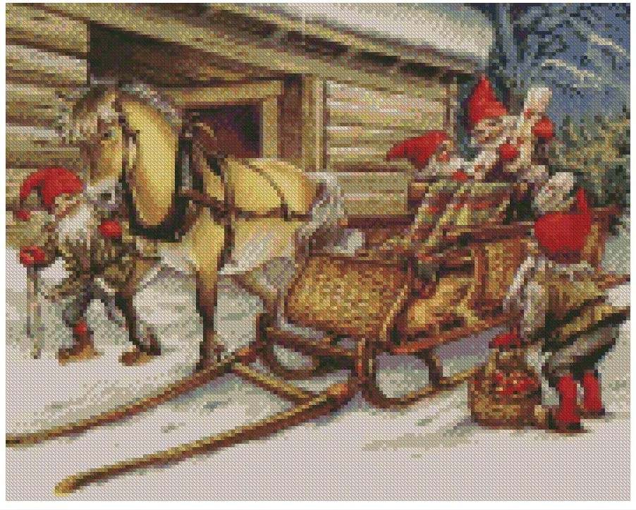 Nisse på sledetur