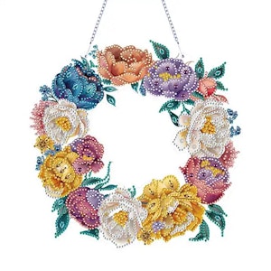 Blomsterkrans med gule nyanse