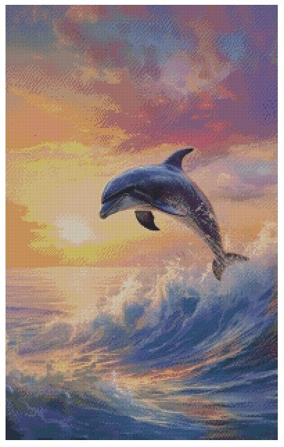 Delfin i solnedgang  ©Morgana.fantasy.ai