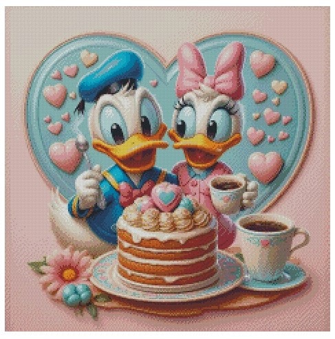 Donald og Dolly har kakefest
