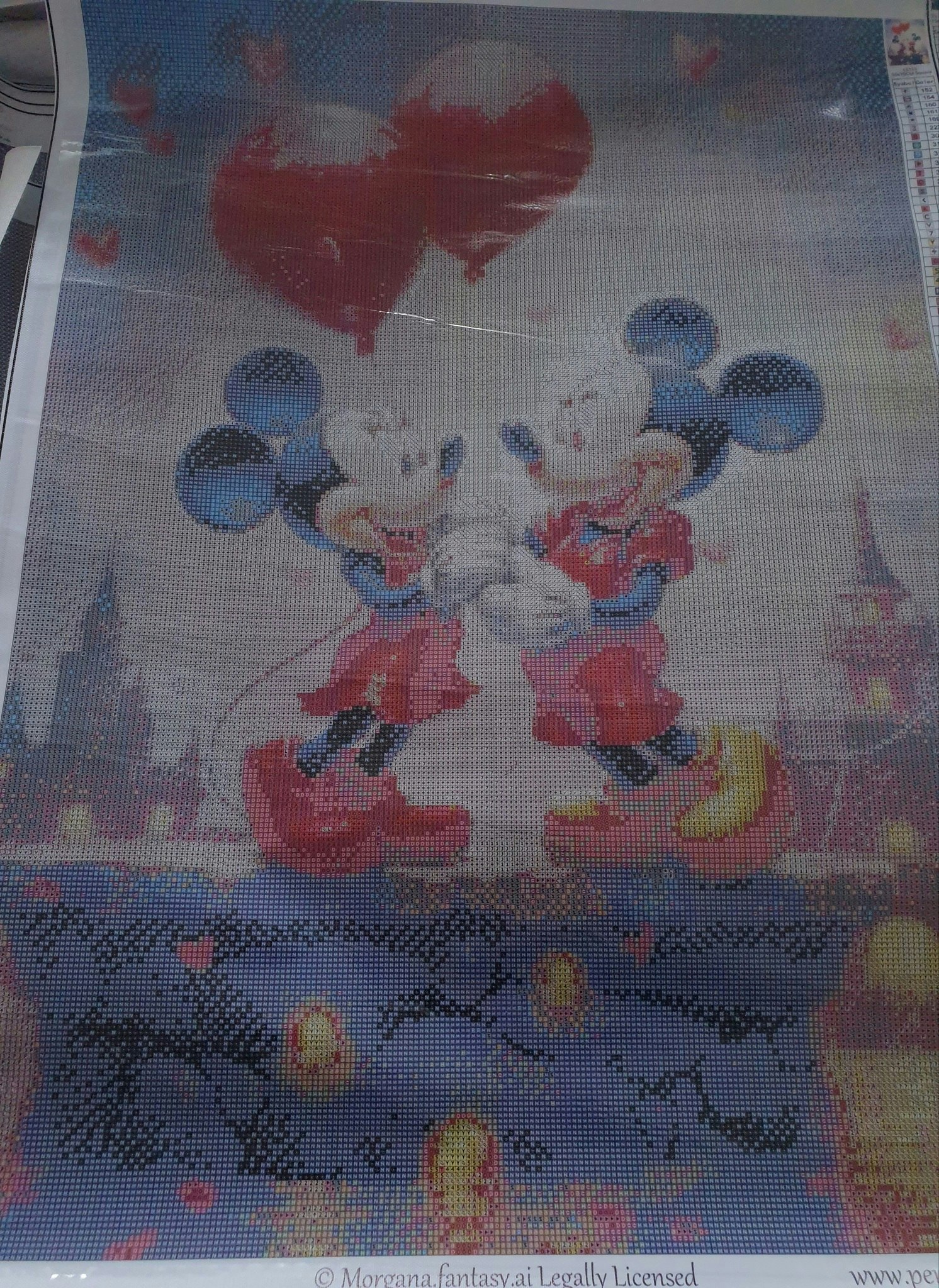 Micke og Mini med hver sin ballong ©Morgana.fantasy.ai