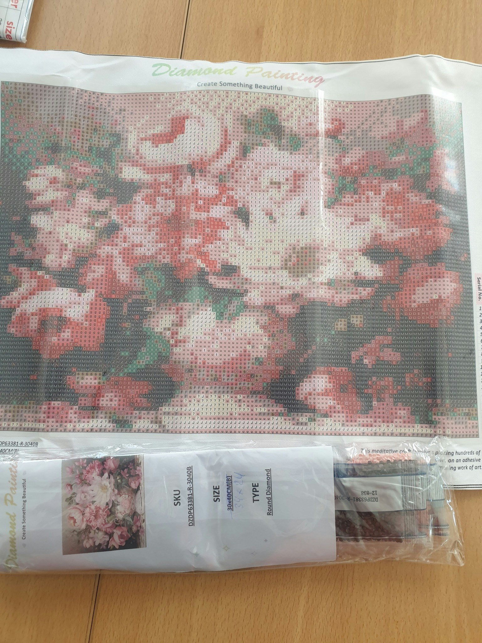 Diverse små bilder med runde perler