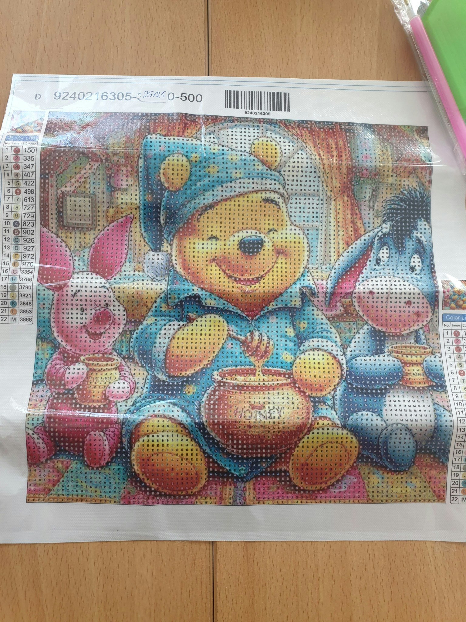 Diverse små bilder med runde perler