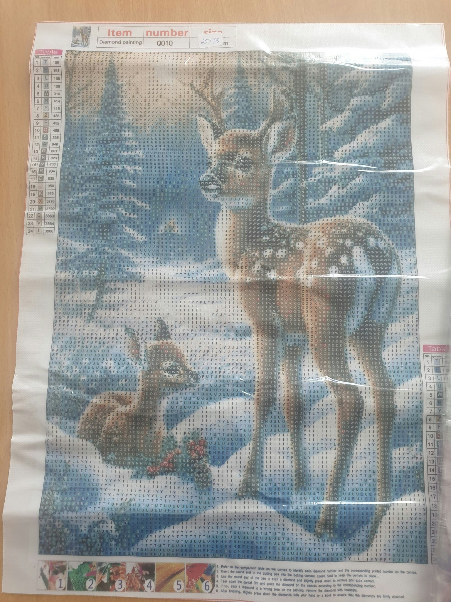 Diverse små bilder med runde perler