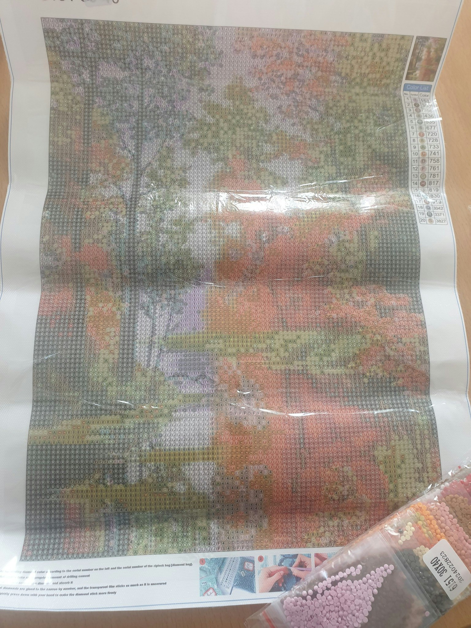 Diverse små bilder med runde perler