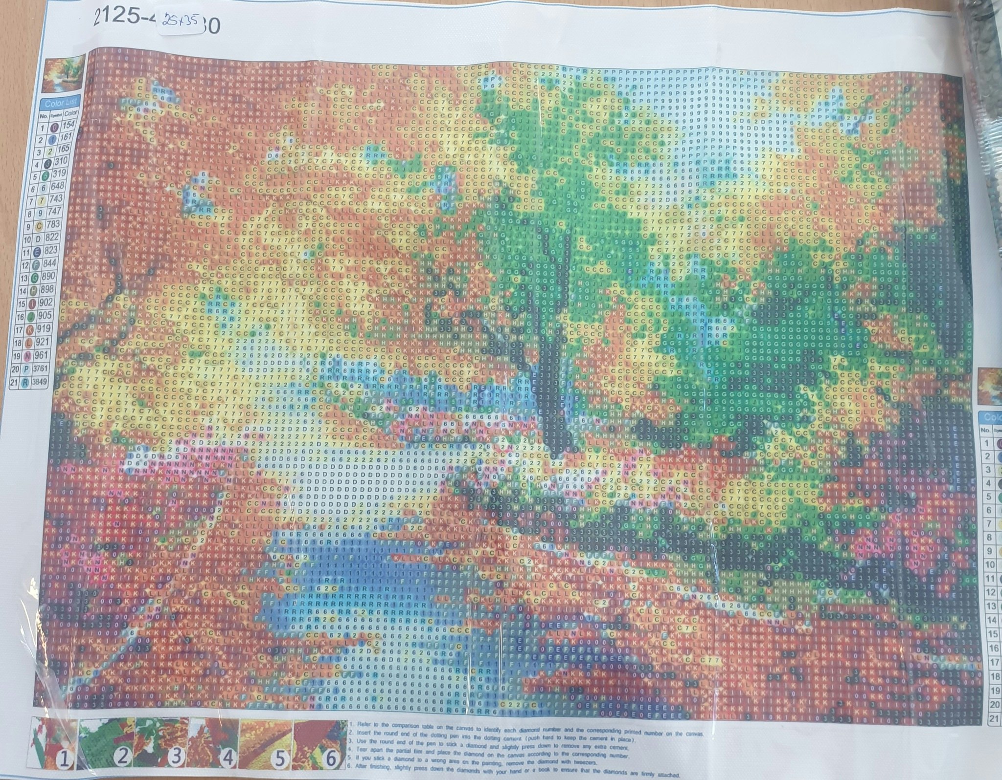 Diverse små bilder med runde perler